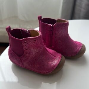 Pink Glitter Kids Boots